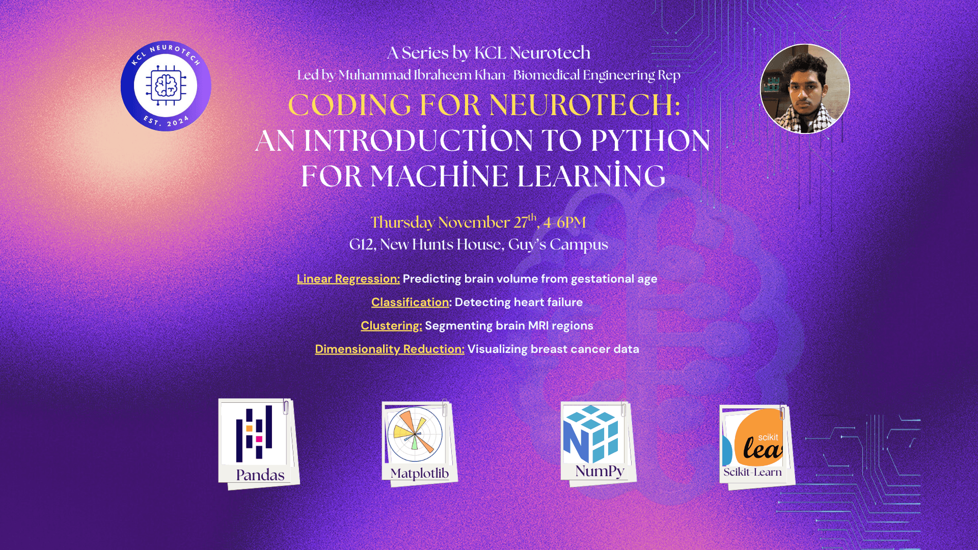 Coding for Neurotech Series: An Introduction to Python for Machine Learning