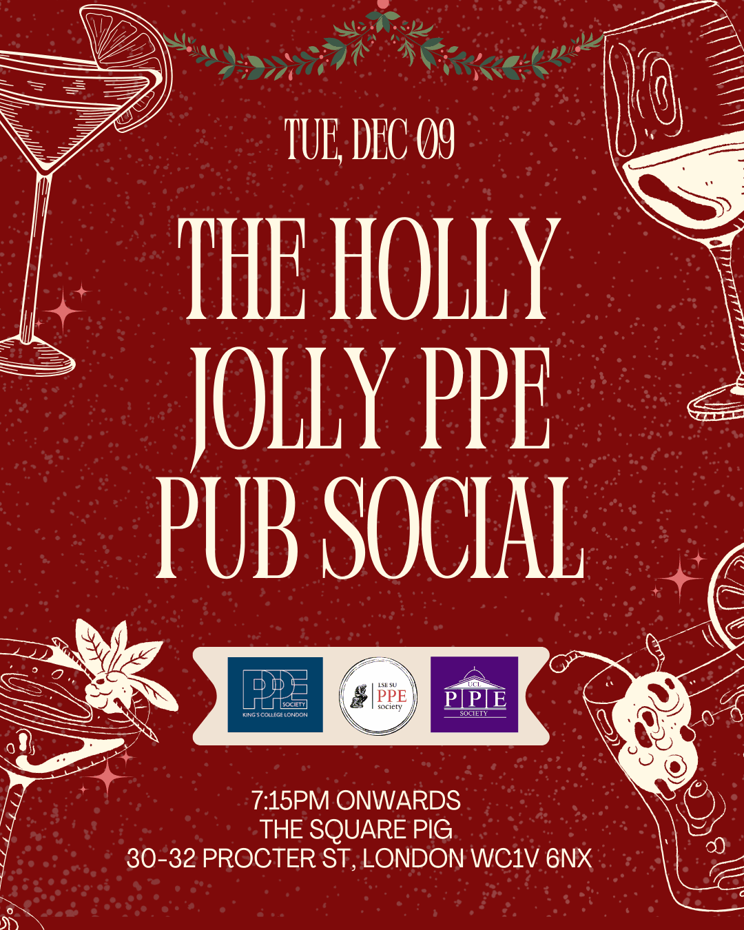 The Holly Jolly PPE Pub Social